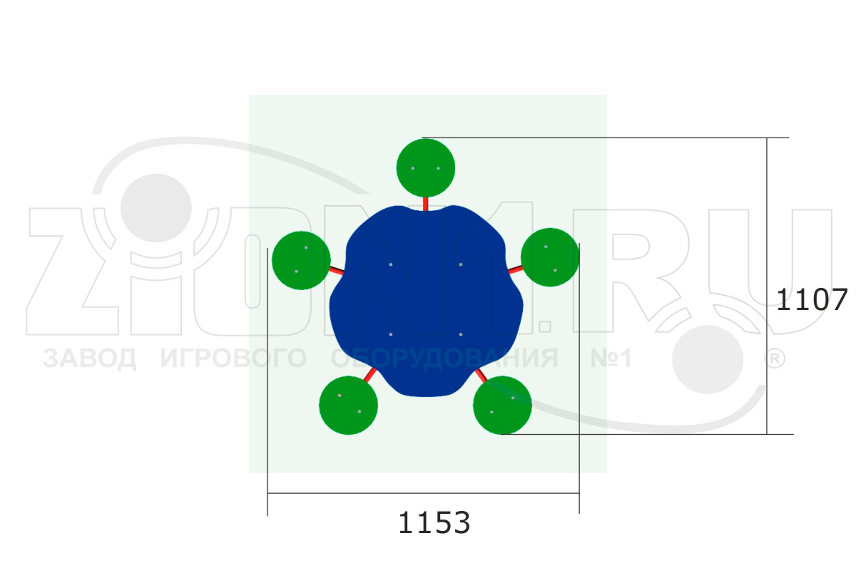 Столик детский ZION Семицветик (СП190)
