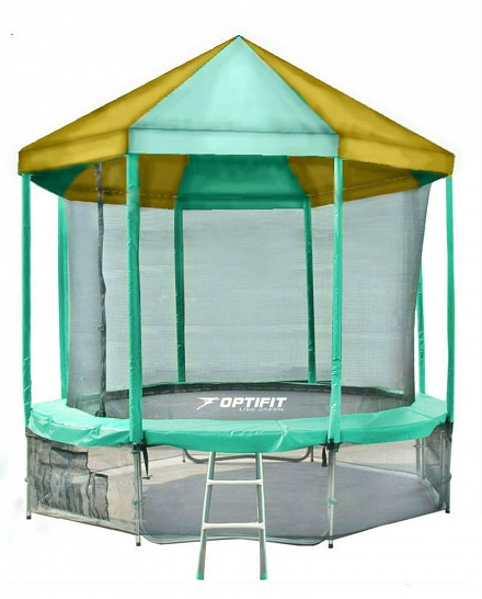 БАТУТ OPTIFIT LIKE GREEN 12FT С КРЫШЕЙ