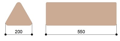 Массажный валик треугольный большой Heliox T20
