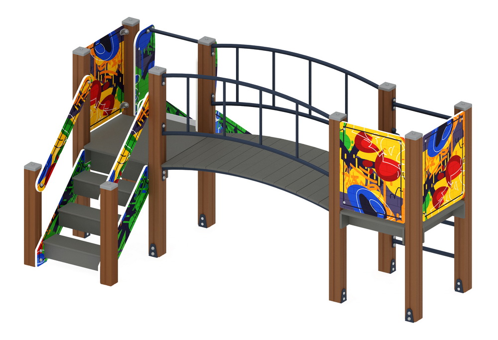 КАРАПУЗ (Граффити) детский игровой комплекс ДИК 1.001.03-03 (Н=750)