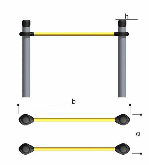 Низкие брусья Romana 501.89.02