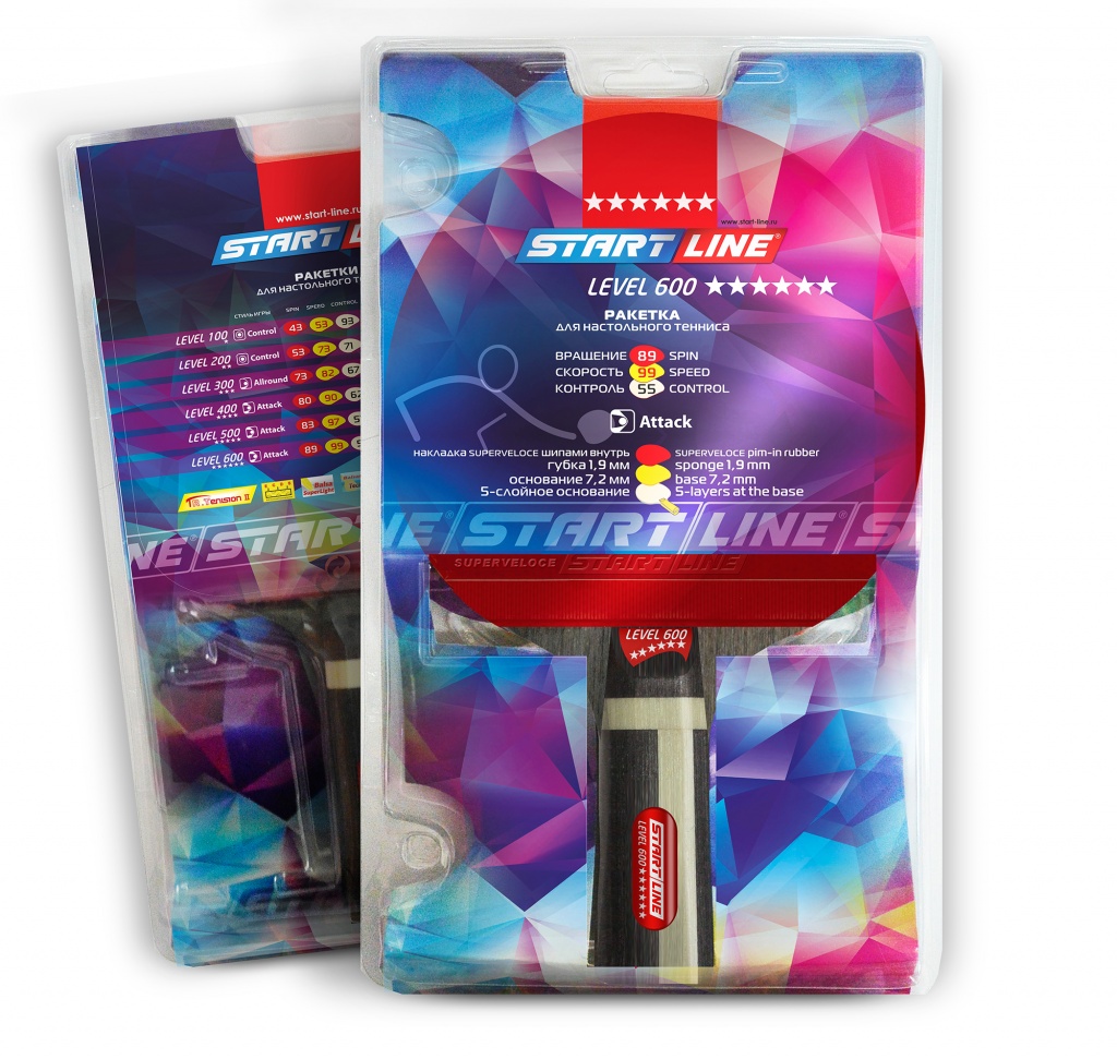Level 600 (анатомическая) START LINE - суперскоростная ракетка