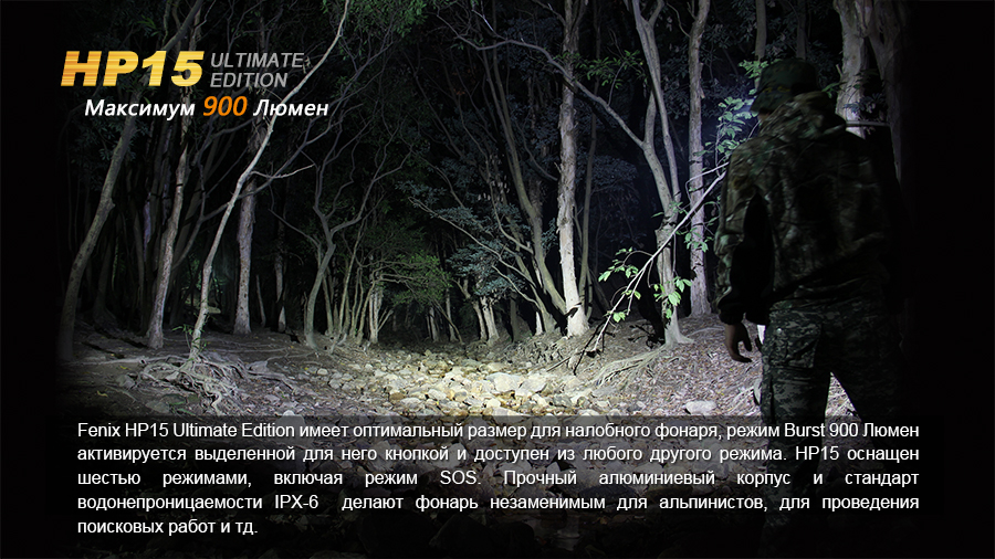 Налобный фонарь Fenix HP15UE Cree XM-L2(U2)