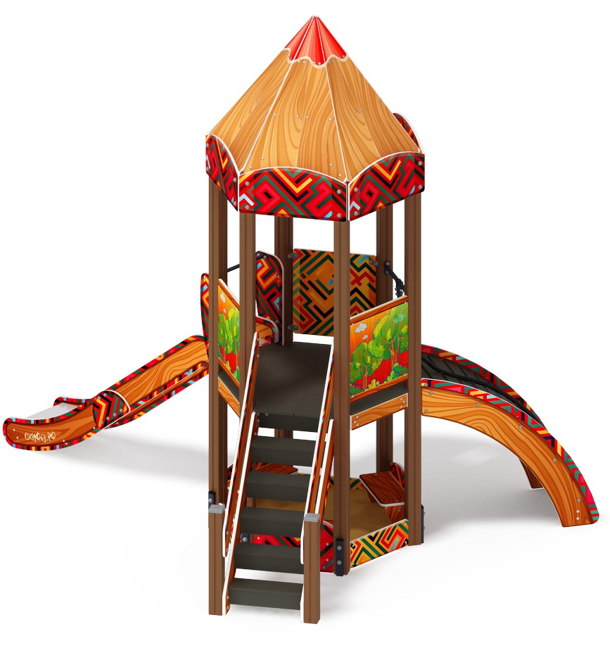 КАРАНДАШИ детский игровой комплекс ДИК 2.26.01-01.С (H=1200)