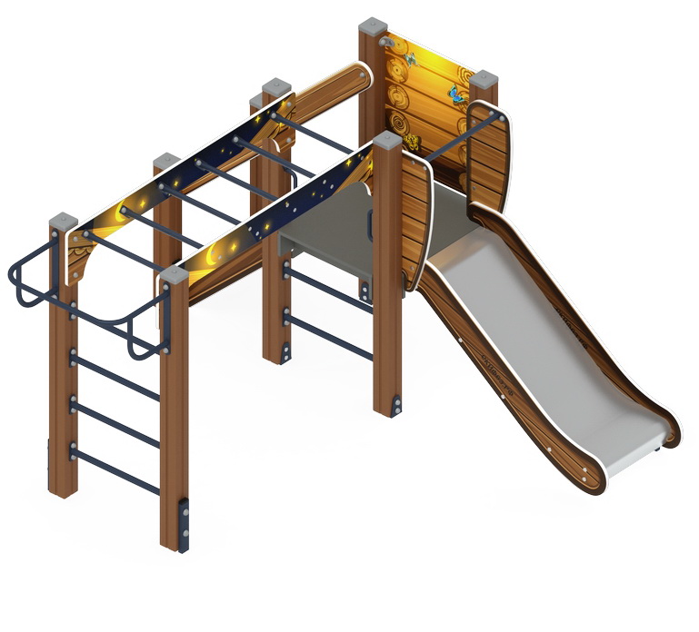 КАРАПУЗ (Эко) детский игровой комплекс ДИК 1.001.02-02 (H=750)