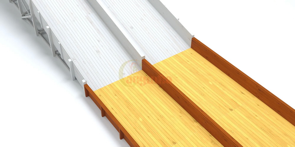 Выкат для зимней горки Савушка ЗИМА 12.2 (18 м)