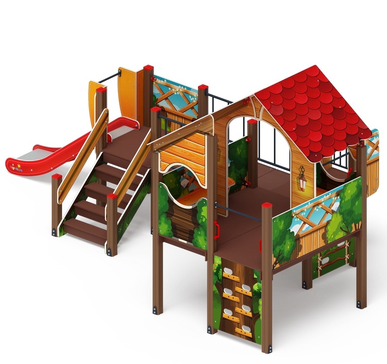 ТЕРЕМОК детский игровой комплекс ДИК 1.07.01-01 (H=900)