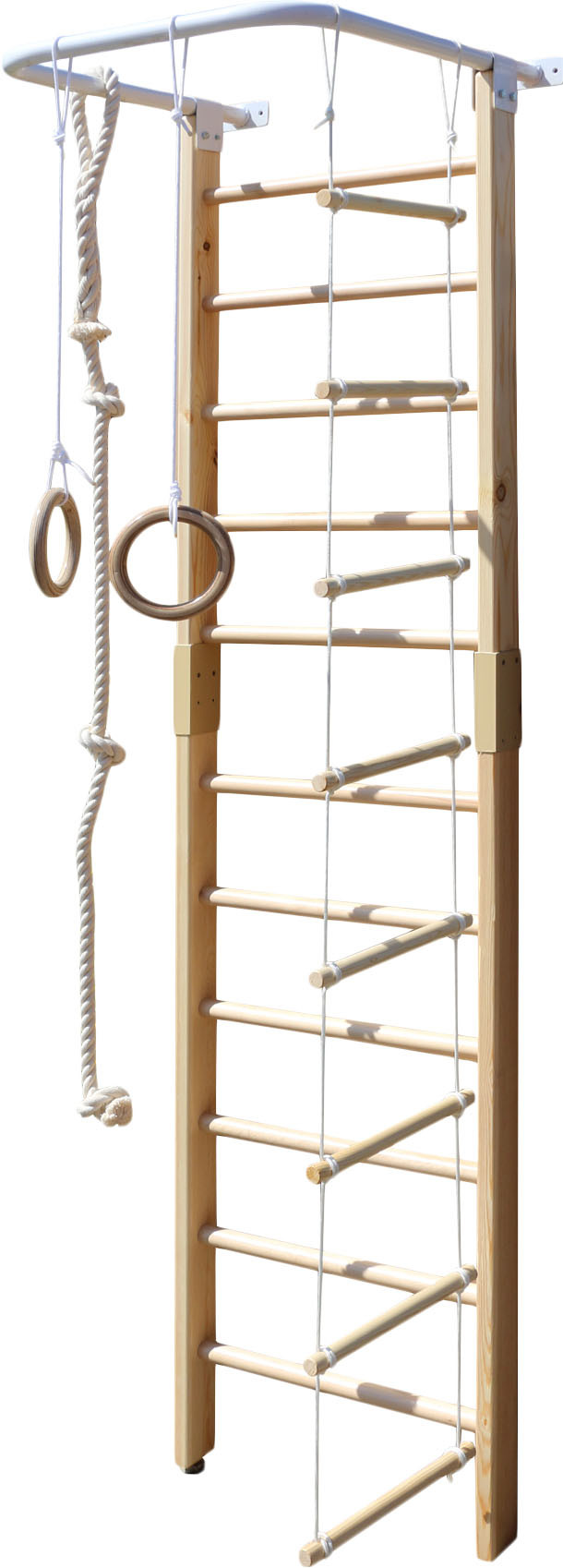 Спортивный комплекс Атлет белый/дерево