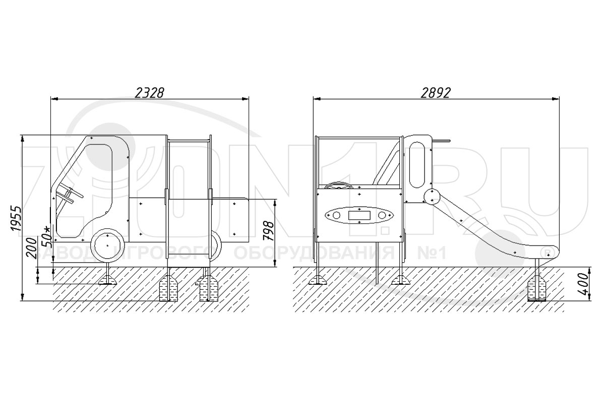 Игровой макет ZION Машинка (ИМ033)