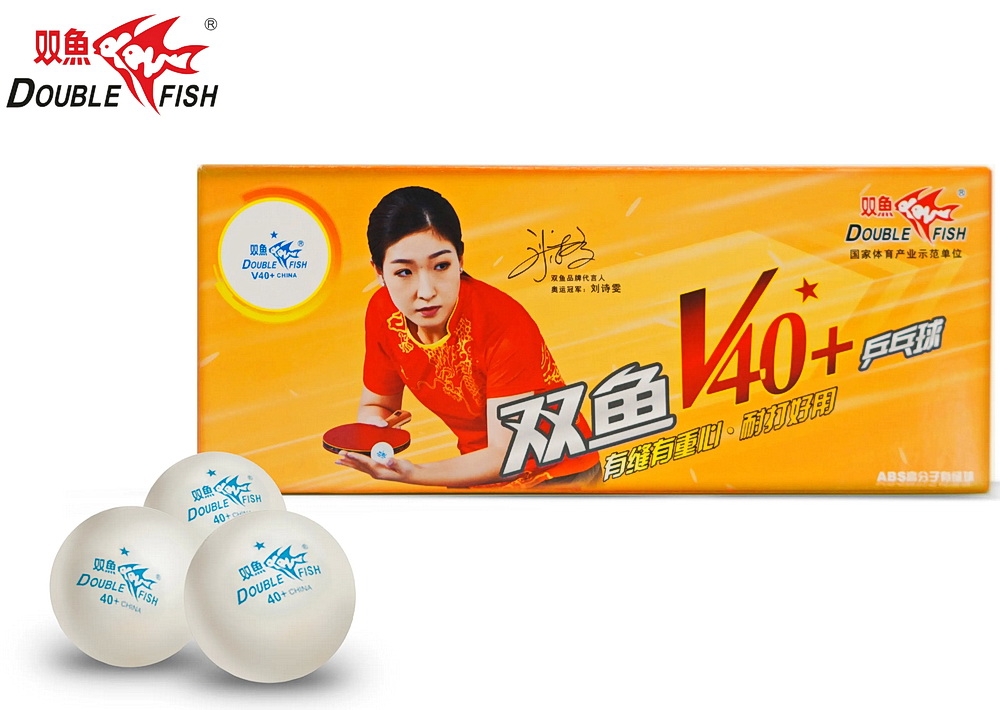 Мячики для н/тенниса DOUBLE FISH 1*, 10 мячей в упаковке, белые (для начинающих)