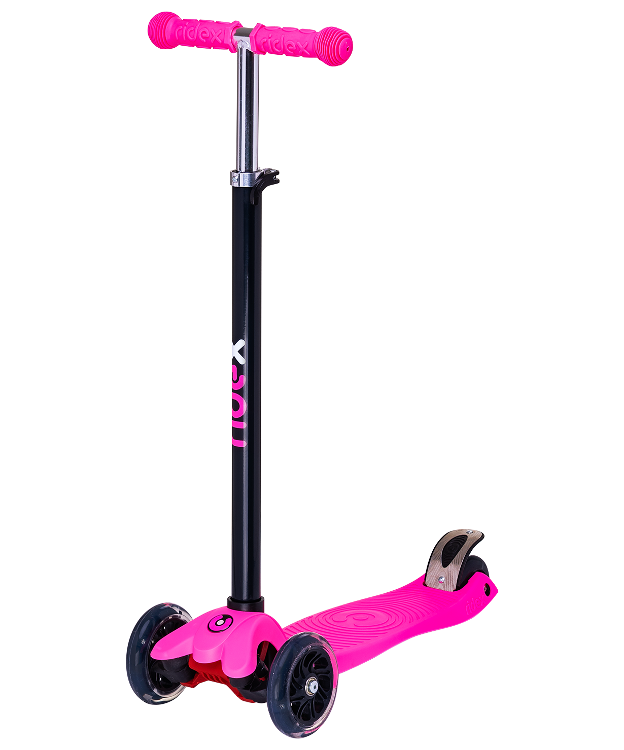 Самокат 3-колесный Snappy 3D, 120/80 мм, розовый