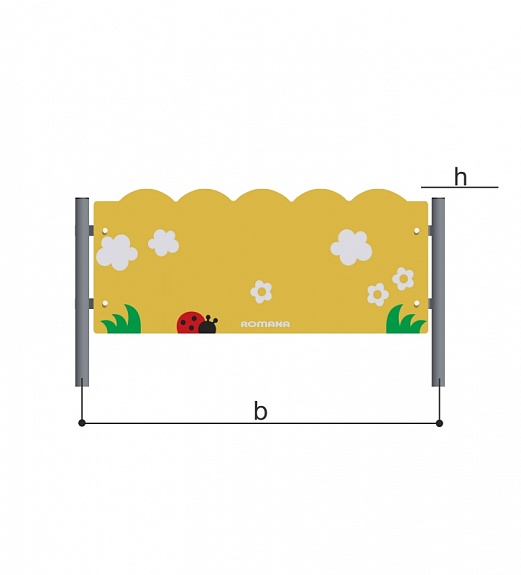 Ограждение фанерное для детской площадки Romana 303.07.00-01