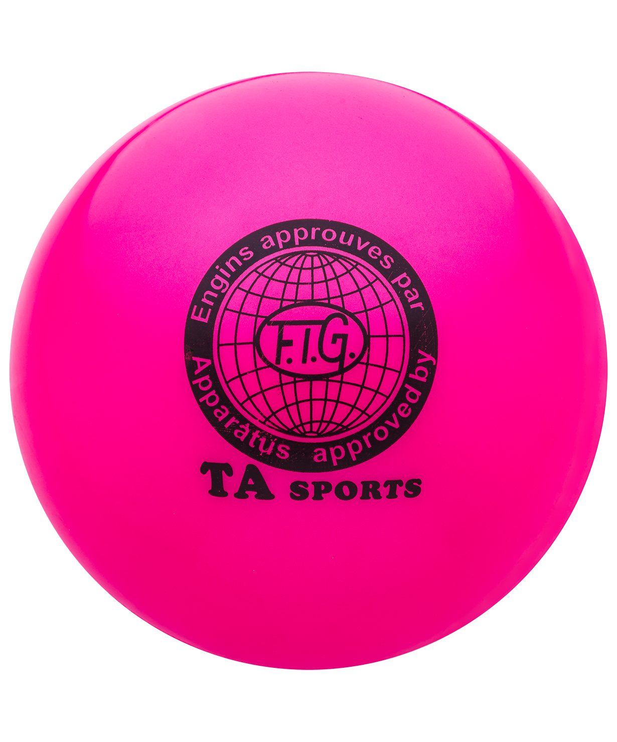 Мяч для художественной гимнастики RGB-101, 15 см, розовый