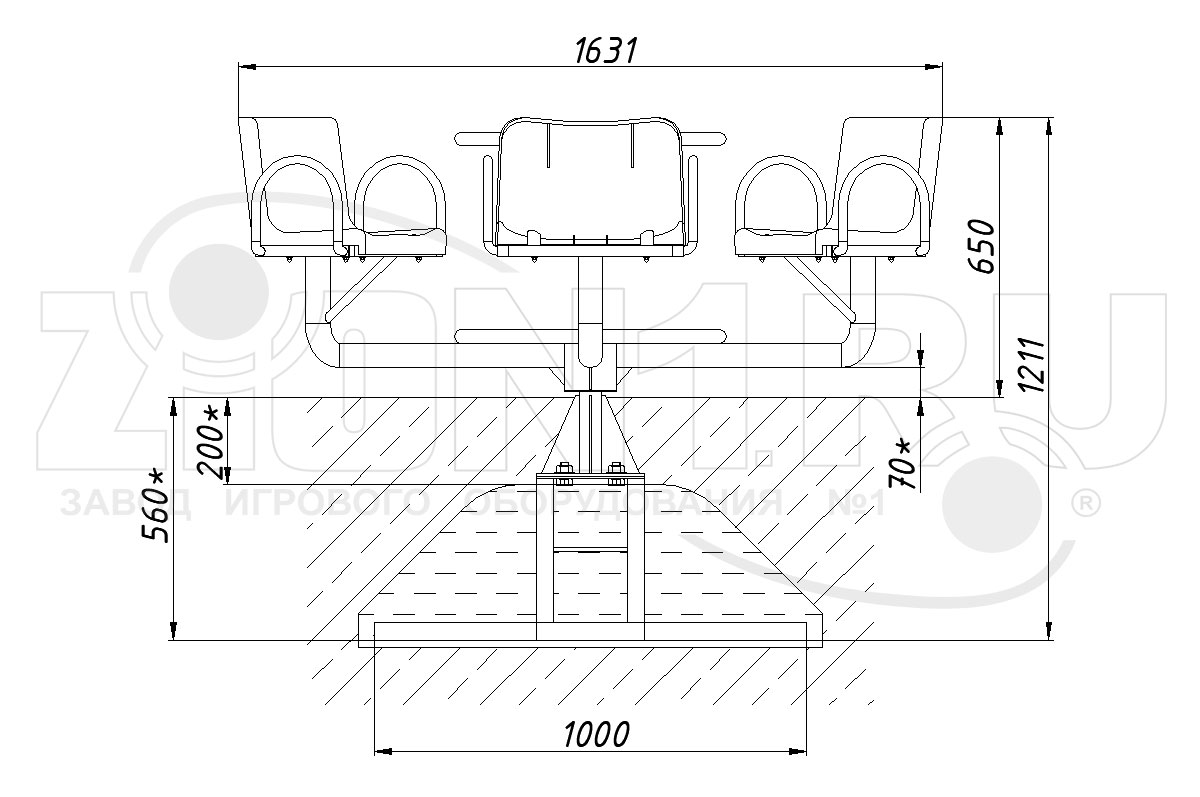 Карусель ZION Хоровод (КР008)