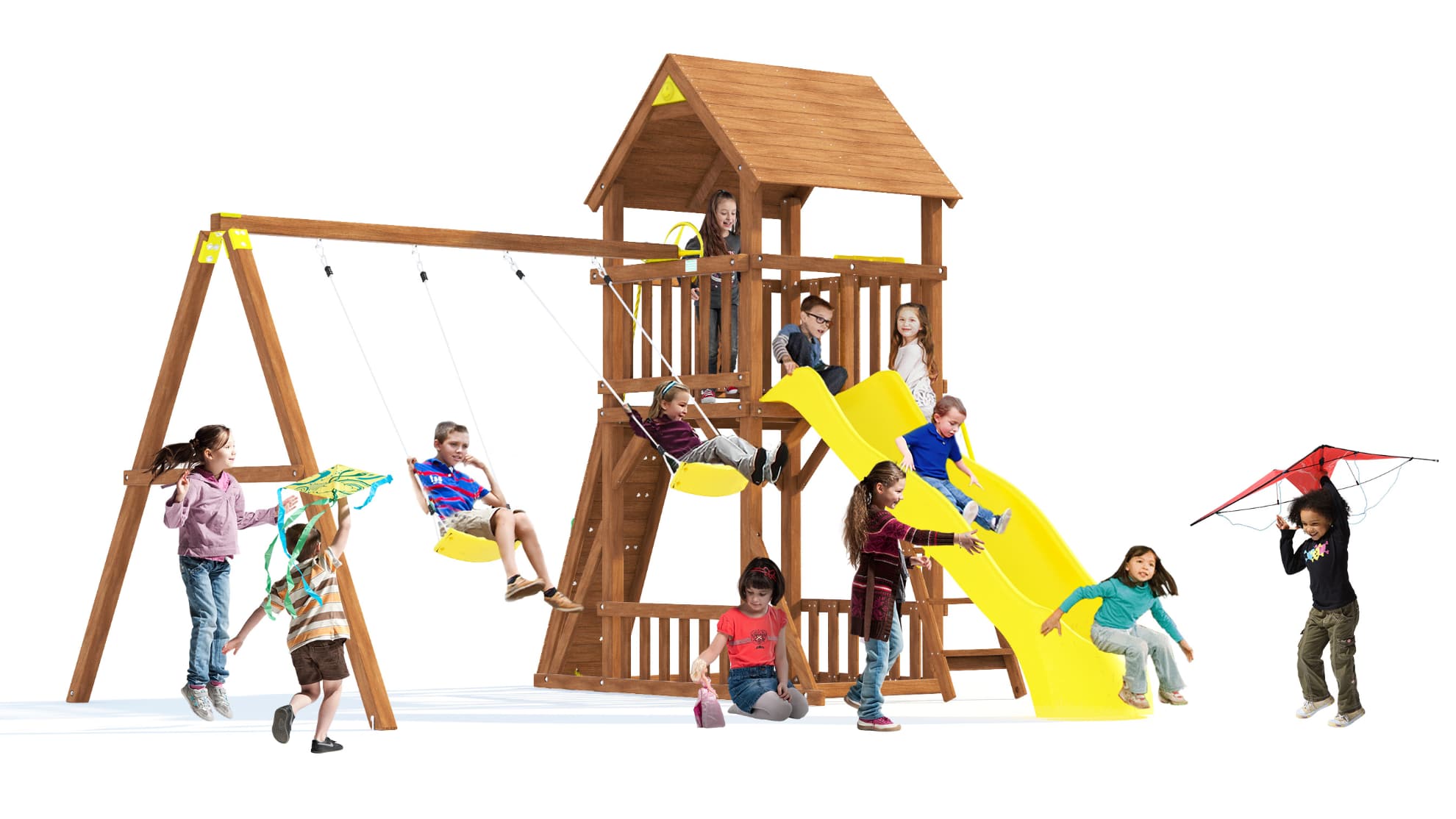 Детский деревянный игровой комплекс ПАРИЖ