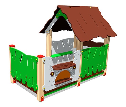 Домик ZION Хижина с печкой (ИМ112)