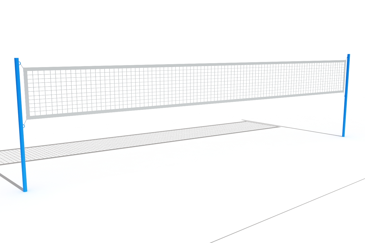 Волейбольные стойки (без сетки) комплект СО 2.78.01