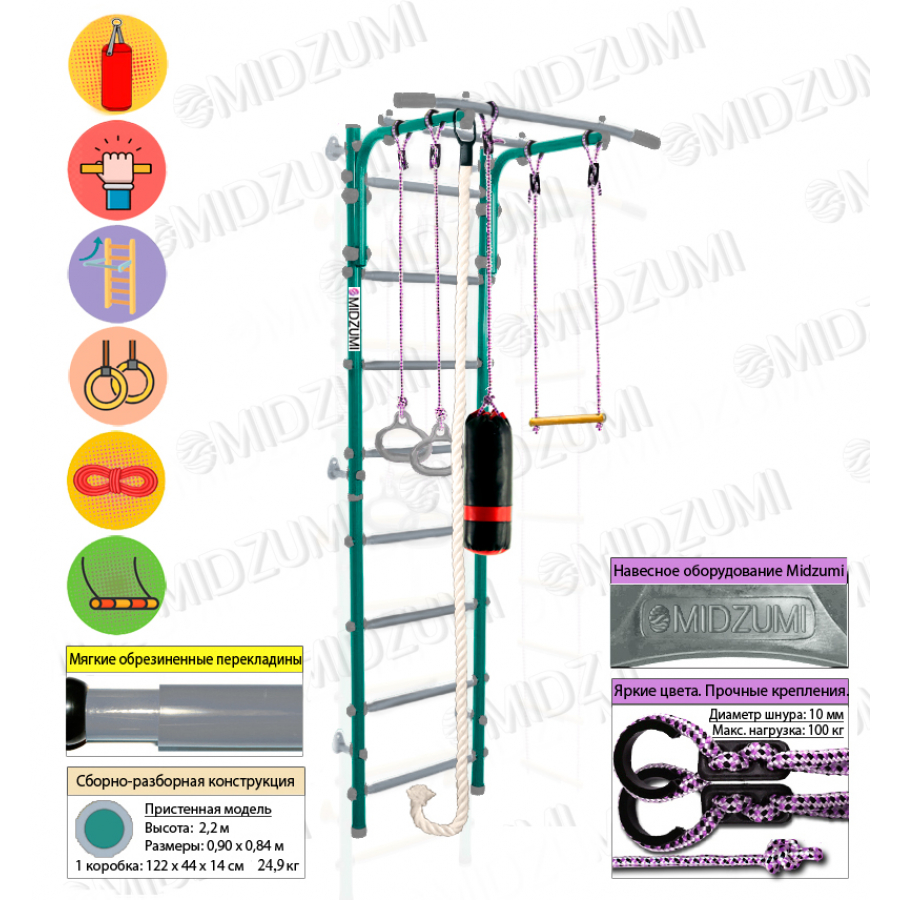 Шведская стенка Midzumi Hoshi Kabe Boxing (ментоловый сорбет)