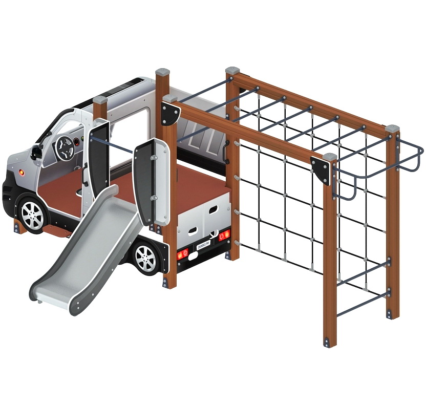МАШИНКА С ГОРКОЙ тип 2 детский игровой комплекс ДИК 1.03.1.02-02 (H=750)