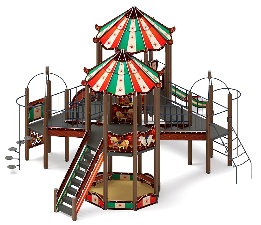 КАРНАВАЛ детский игровой комплекс ДИК 2.22.06-01 (H=1200)