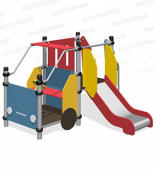 Игровой комплекс Машинка с горкой «Romana 111.09.00»