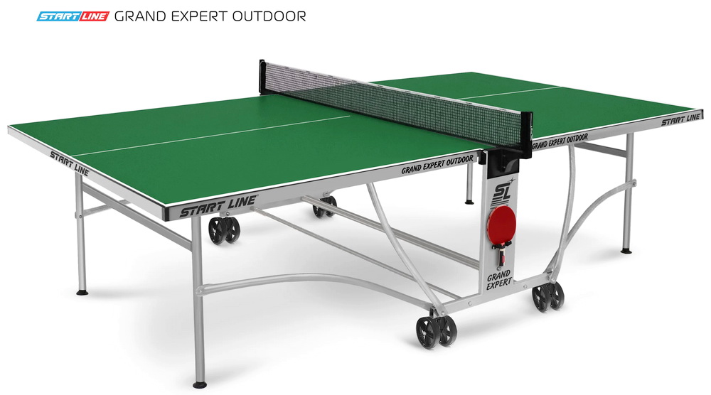 Стол теннисный START LINE Grand EXPERT 4 Всепогодный Зеленый