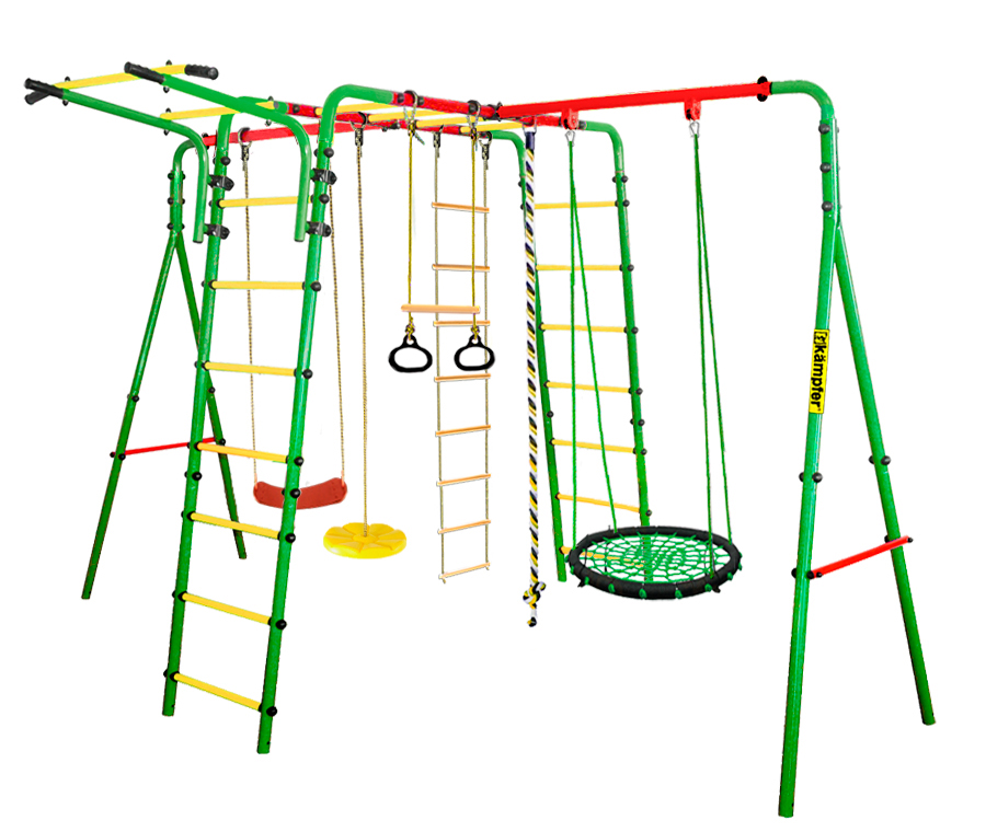 Спортивно-игровой комплекс Kampfer Wunder (Гнездо большое цветное (красная лиана))