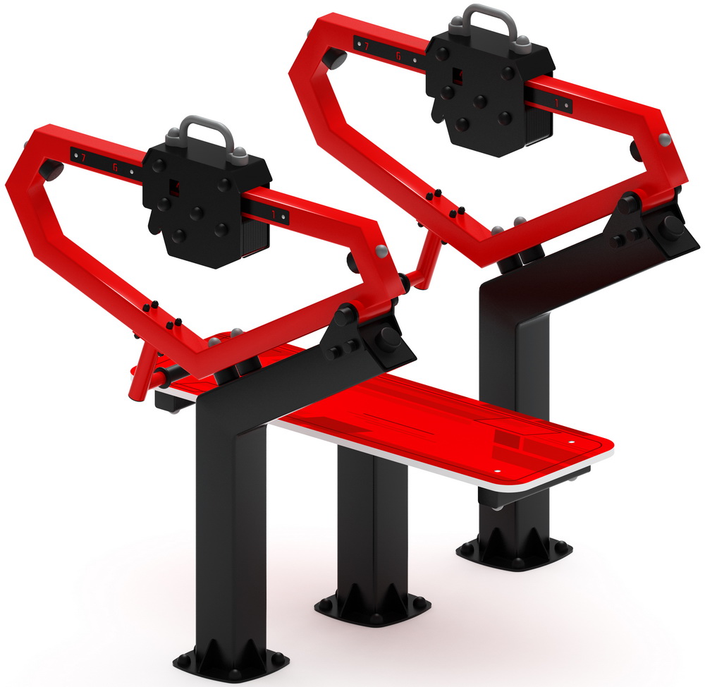 Уличный тренажер ЖИМ ЛЕЖА СТ 026-11.П