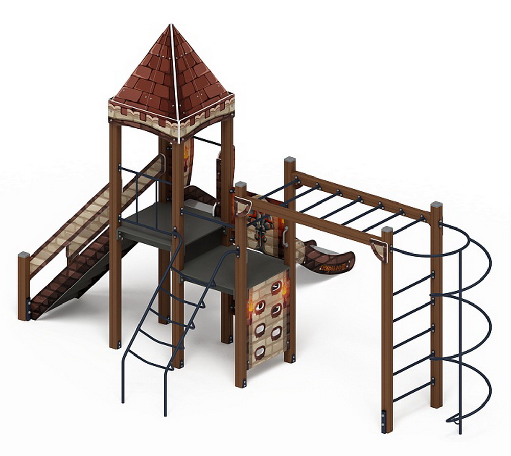 ЗАМОК детский игровой комплекс ДИК 2.18.03-02 (H=1500)