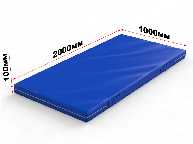 Мат гимнастический на молнии с ручками 2х1х0,1 м