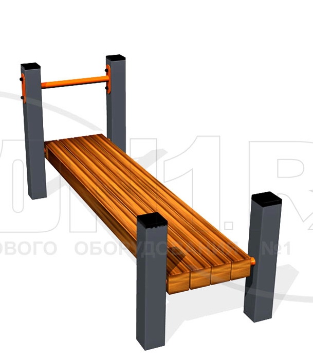 Скамья для пресса ZION горизонтальная ВБ-200Б (ВБ017)