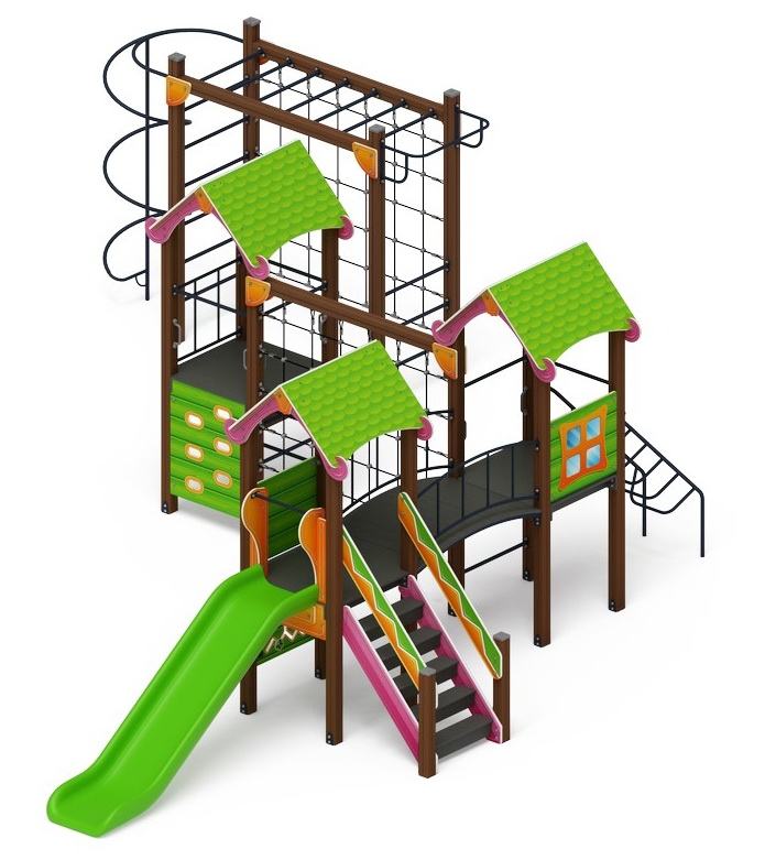ЛУКОМОРЬЕ детский игровой комплекс ДИК 2.25.07-01 (H=1200)