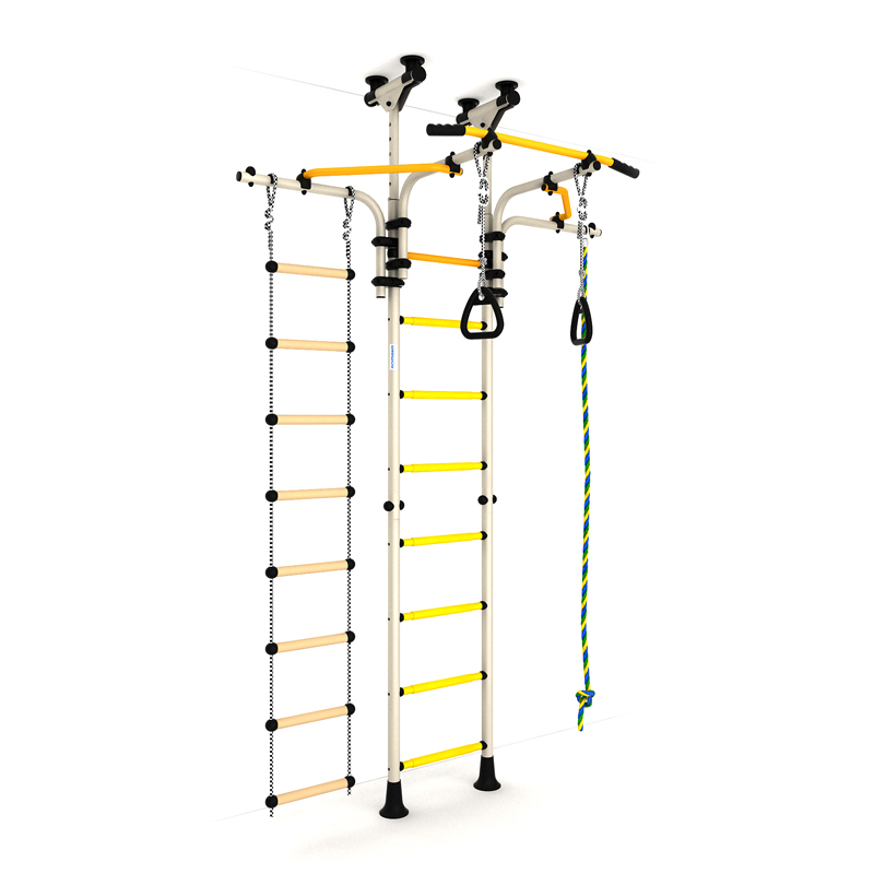 Детский спортивный комплекс ДСКМ "Карусель R5" (ДСКМ-2-8.06.Т1.410.03-14) белый антик/золото