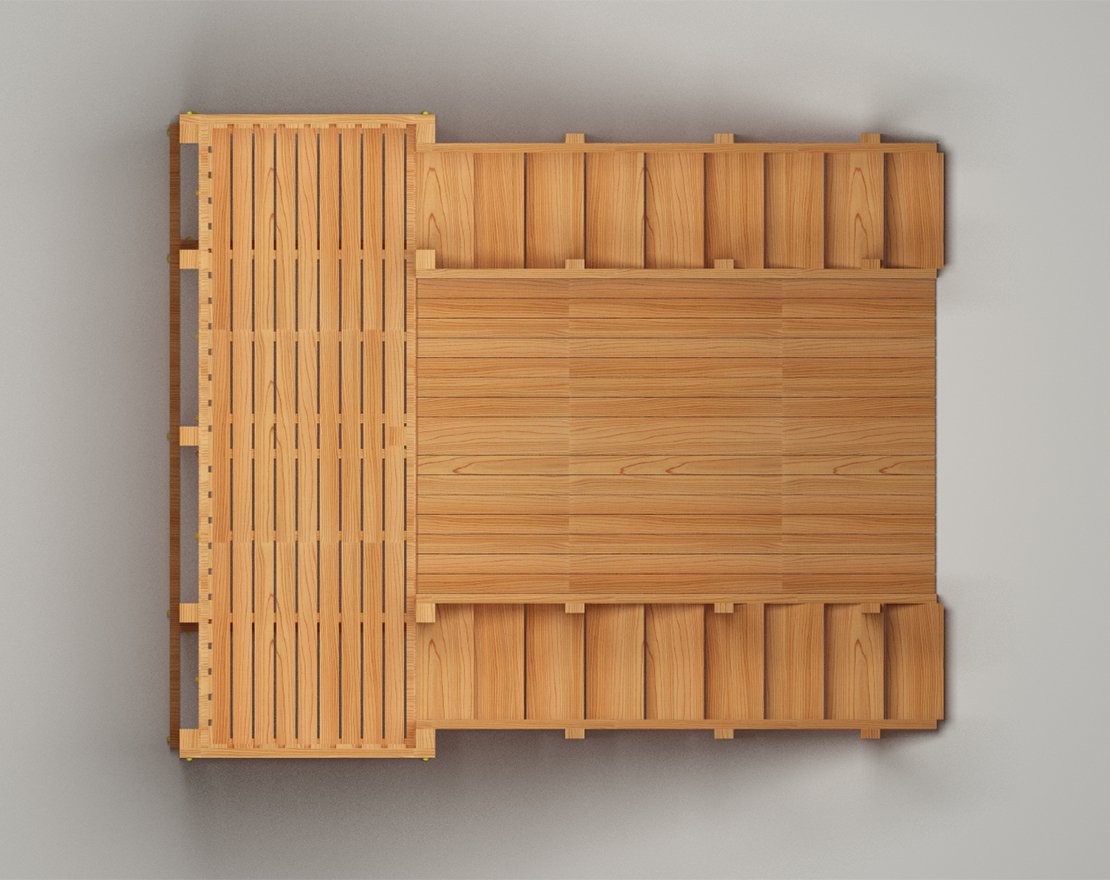 Зимняя горка ЗИМА WOOD-4 Савушка (скат 3 м)