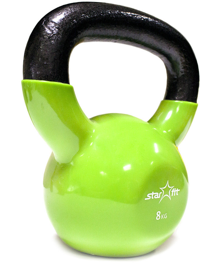 Гиря виниловая STARFIT DB-401  8 кг, зеленая