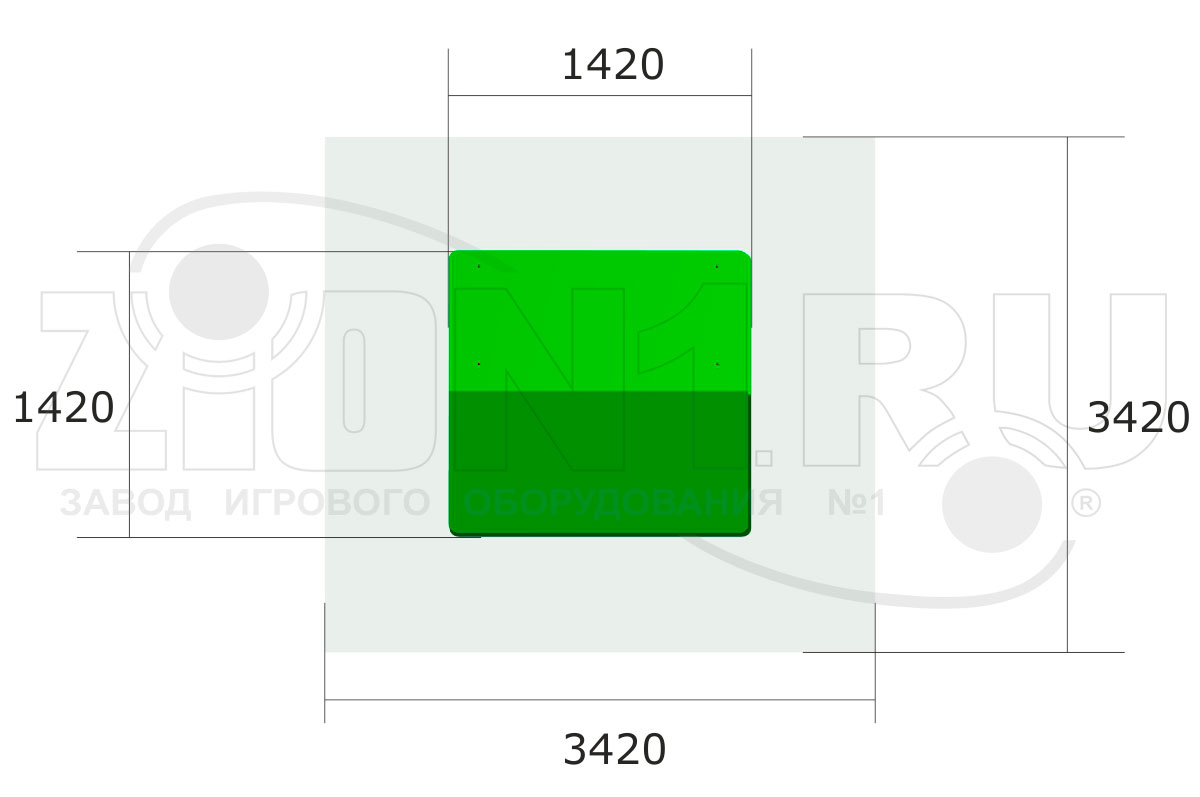 Детский игровой домик ZION Дача (ИМ046)