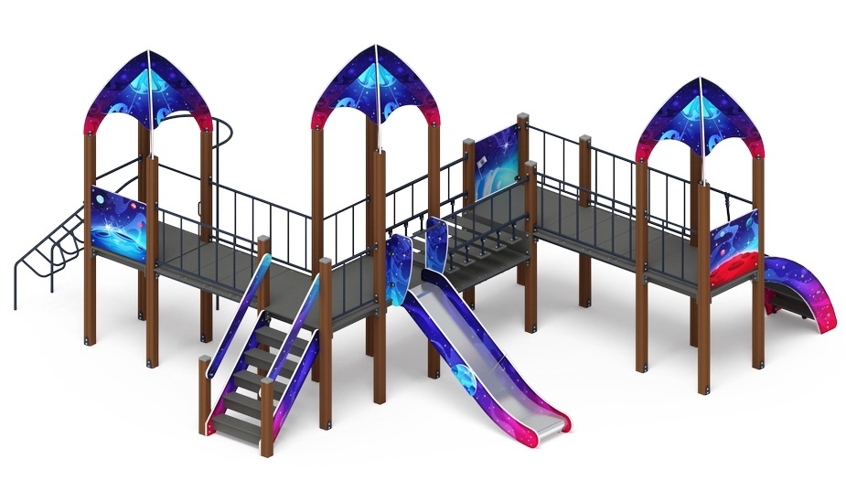 КОСМОПОРТ детский игровой комплекс ДИК 2.14.07-02 (H=1200)