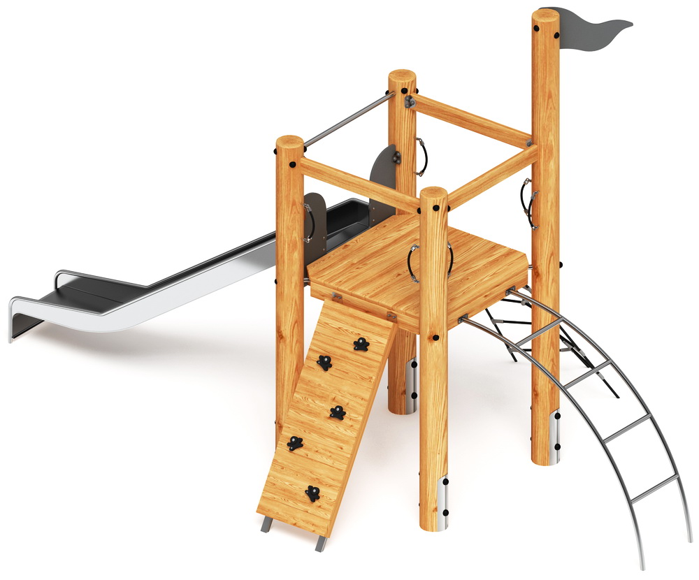 Детский игровой комплекс (Лиственница) H-1400 ДИК 2.24.01-Л