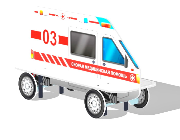 Скамейка СКОРАЯ ПОМОЩЬ для детской площадки МФ 41.03.01