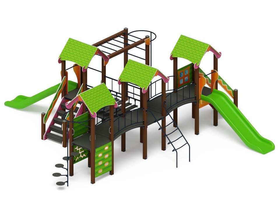 ЛУКОМОРЬЕ детский игровой комплекс ДИК 2.25.08-01 (H=1200)