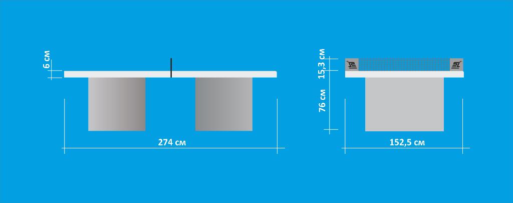 Теннисный стол START LINE City Power Outdoor с сеткой
