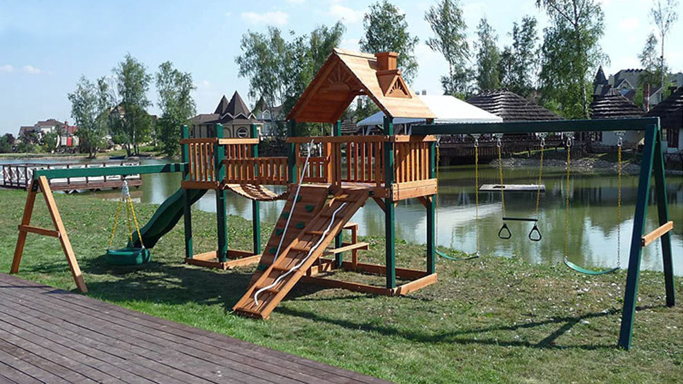 Детская деревянная игровая площадка ГУЛЛИВЕР