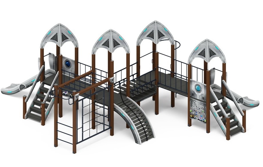 КОСМОПОРТ детский игровой комплекс ДИК 2.14.07-11 (H=1200)