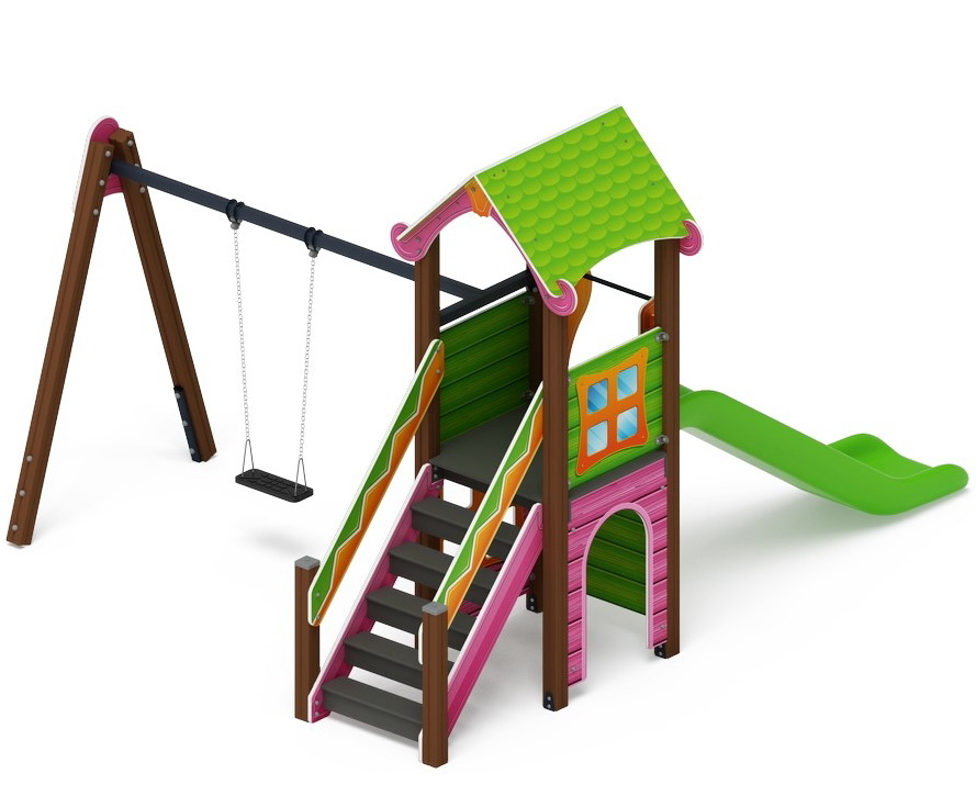 ЛУКОМОРЬЕ детский игровой комплекс ДИК 2.25.02-01 (H=1200)