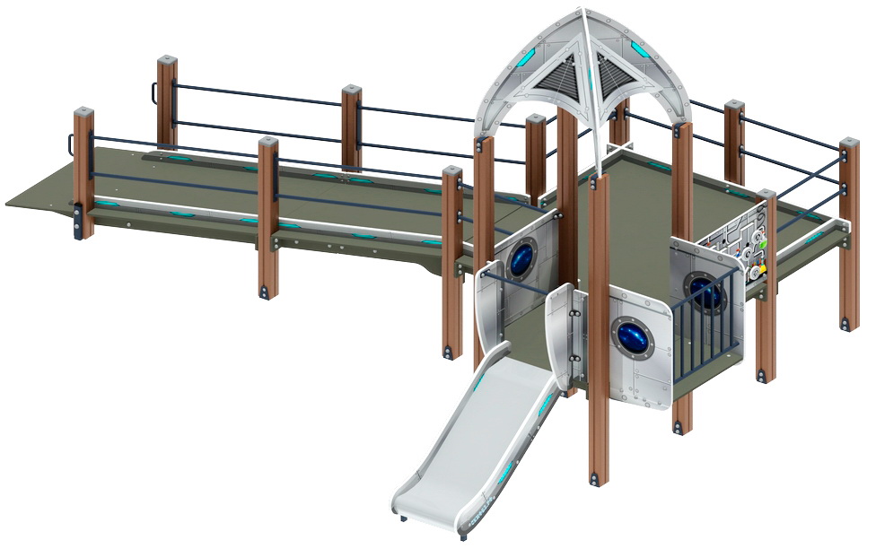 Детский спортивный комплекс ЗАБОТА КОСМОПОРТ (H=750) ДОВ 20.14.03-02