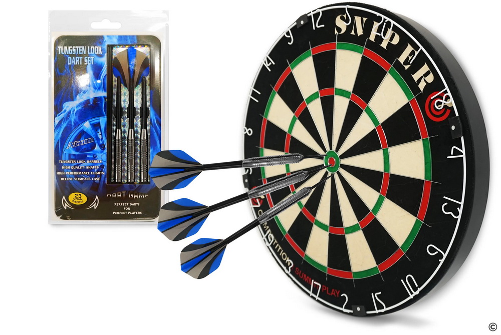 Комплект дротиков ATOM, покрытие Вольфрам (21, 22, 23, 24 г)