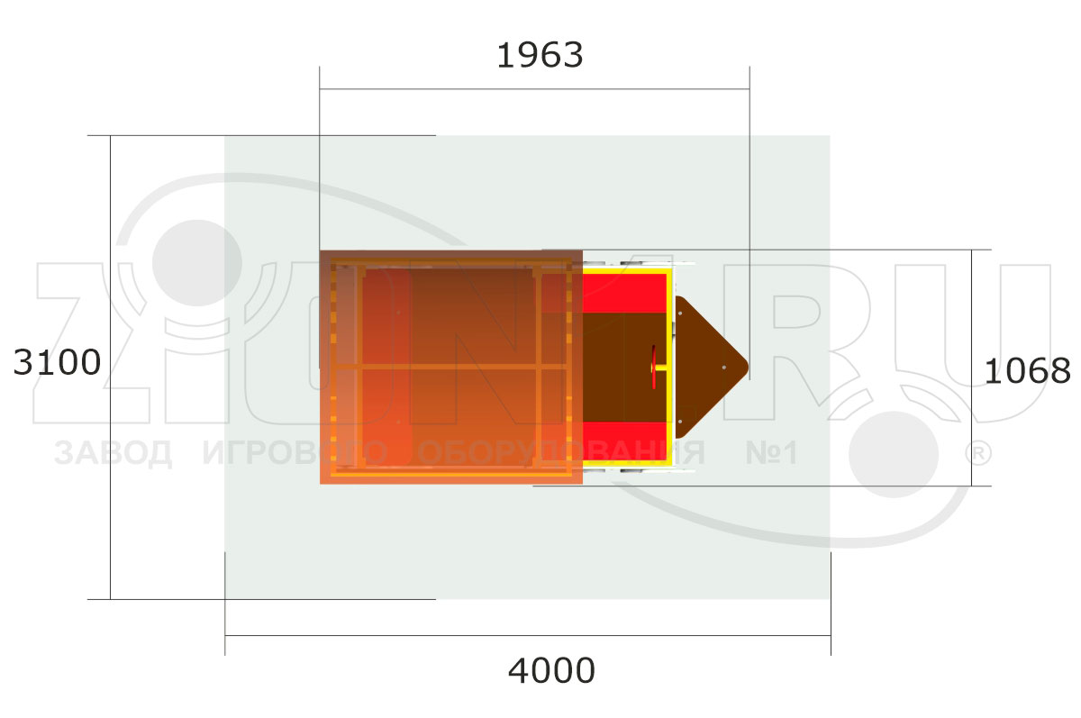 Игровой макет ZION Паровоз-Лето (ИМ066)
