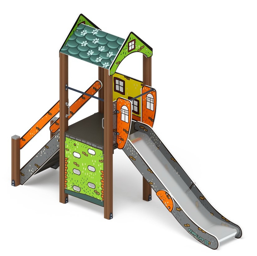 ИГРАЙТЕ С НАМИ (Город) детский игровой комплекс ДИК 2.01.1.01-01 (H=1200)