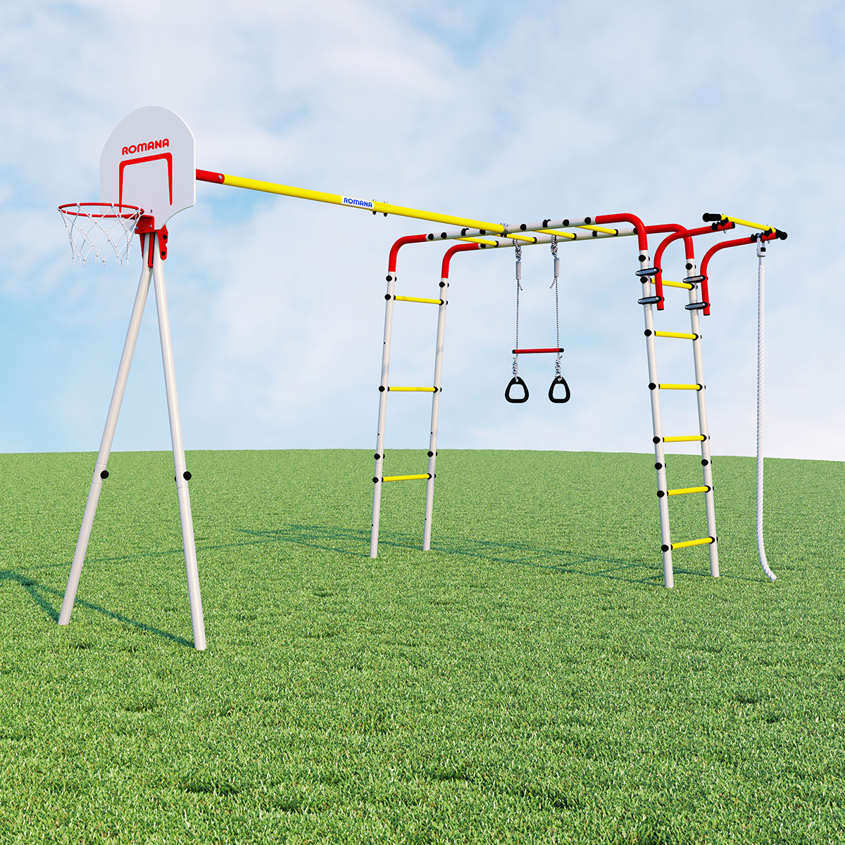 Детский спортивный комплекс для дачи Romana Акробат-2 (без качелей)