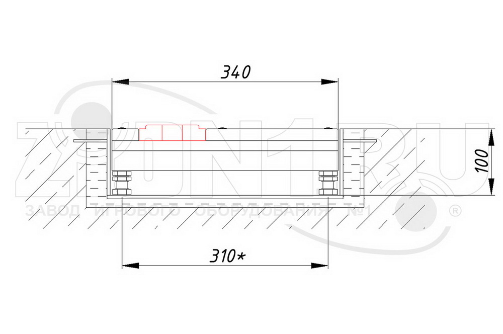 Планка индикатора бруска для отталкивания ZION (СЭ269)